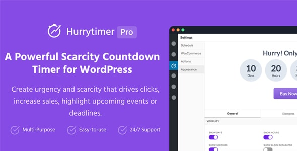 HurryTimer Pro 2.15.0 – An Scarcity and Urgency Countdown Timer