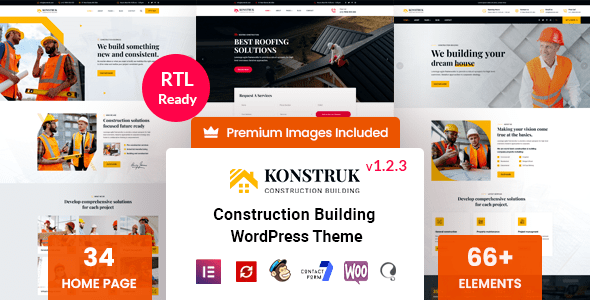 Konstruk v1.2.3 – Construction WordPress Theme