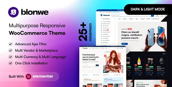 Blonwe v1.1.7 – Multipurpose WooCommerce Theme