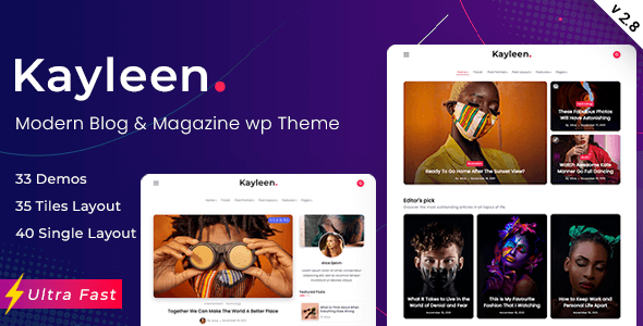 Kayleen v3.0 | Blog & Magazine WordPress Theme