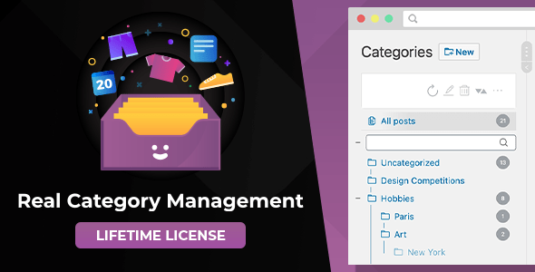 Real Category Management v4.2.24: Content Management in Category Folders in WordPress