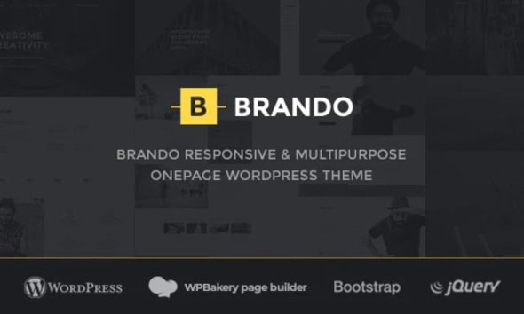 Brando v3.0 – Responsive and Multipurpose OnePage WordPress Theme