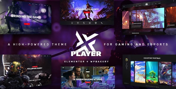 PlayerX v2.2 – Gaming and eSports Theme