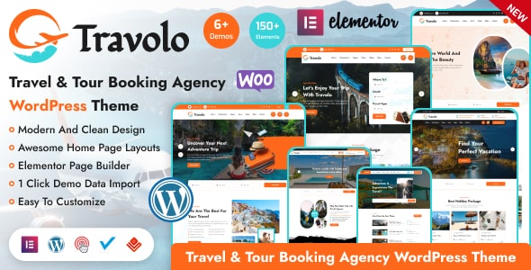 Travolo v1.0.7 – Travel Agency & Tour Booking WordPress Theme