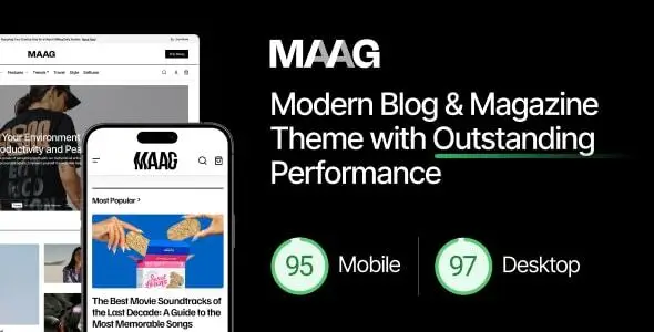 Maag v1.0.4 – Modern Blog & Magazine WordPress Theme