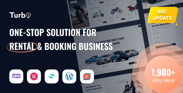 Turbo v12.0.5 – WooCommerce Rental & Booking Theme