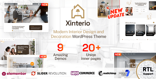 Xinterio v4.0 – Interior Design WordPress Theme + RTL