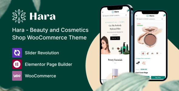 Hara v1.2.9 – Beauty and Cosmetics Shop WooCommerce Theme