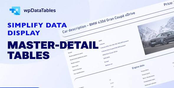 Master-Detail Tables for wpDataTables