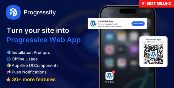 Progressify v1.2.3 – Progressive Web App (PWA) for WordPress