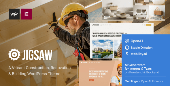 Jigsaw v1.3 – Building & Construction WordPress Theme