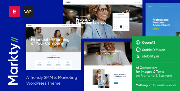 Markty v1.6 | SMM & Marketing WordPress Theme