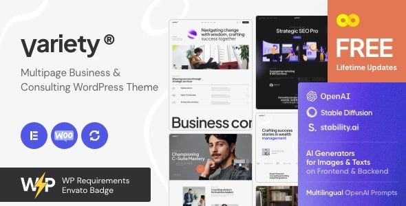 Variety v1.3 –  Multipage Business & Consulting WordPress Theme