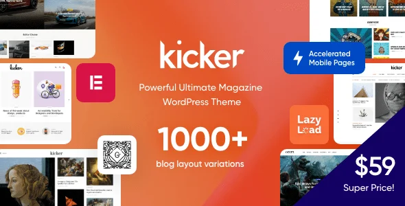Kicker v2.2.0 – Blog Magazine Theme