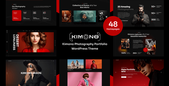 Kimono v10.0.4 – Photography Portfolio WordPress Theme