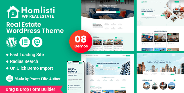 Homlisti v3.1.8 – Real Estate WordPress Theme + RTL