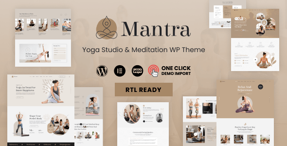 Mantra v1.0.8 – Yoga Fitness WordPress Theme