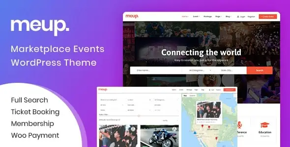 Meup v2.0.8 – Event Marketplace WordPress Theme