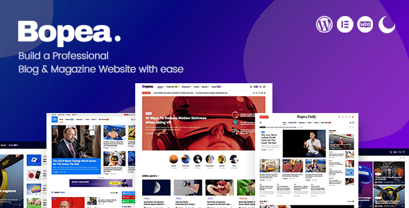 Bopea v1.1.4 – Newspaper & Magazine WordPress Theme