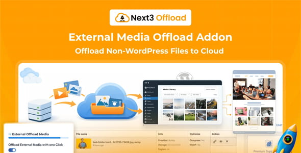 Next3 Offload v4.3.6 – Offload WordPress Media to the Cloud for Faster Page Loads