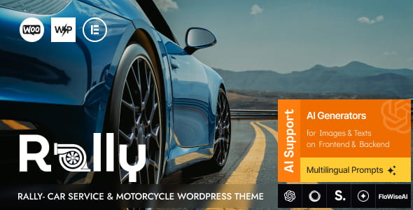 Rally v1.6 – Car Service & Motorcycle WordPress Theme