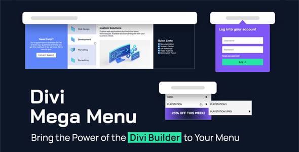 Divi Mega Menu by Divi Engine v3.6.2 – Connect through menus