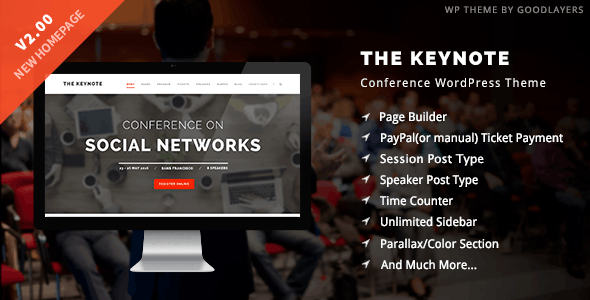 The Keynote v2.4.5 – Conference / Event WordPress