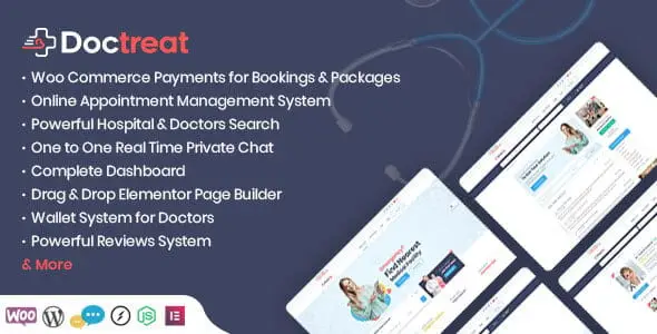 Doctreat v1.6.9 – Hospitals and Doctors Directory WordPress Listing Theme
