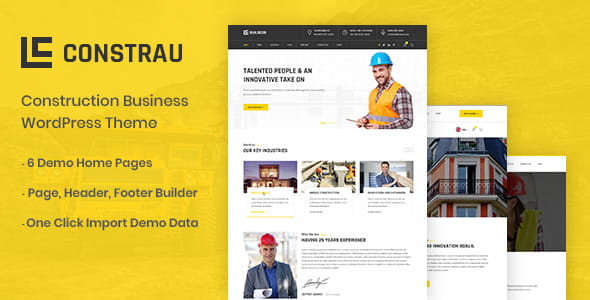 Constrau v1.3.7 – Construction Business WordPress Theme