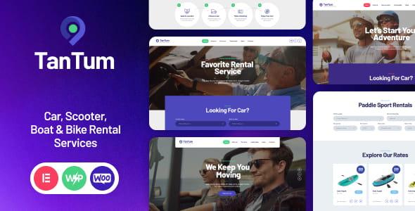 TanTum v1.1.16 | Car, Scooter, Boat & Bike Rental Services WordPress Theme