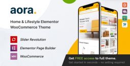 Aora v1.3.15 – Home & Lifestyle Elementor WooCommerce Theme
