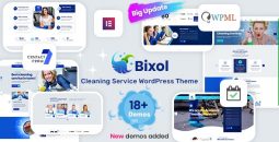 Bixol v1.7.1 – Cleaning Services WordPress