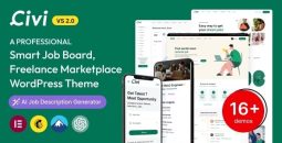 Civi v2.2.1 – Job Board, Freelance Marketplace WordPress Theme