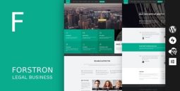 Forstron v2.5.6 – Legal Business WordPress Theme