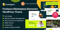 FreeAgent v3.4.0 – Freelance Marketplace Elementor WordPress Theme