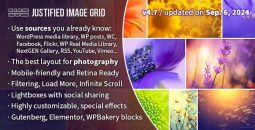 Justified Image Grid v4.7.2 – Premium WordPress Gallery