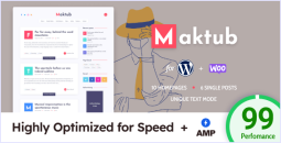 Maktub v2.0.6 – Minimal & Lightweight Blog for WordPress