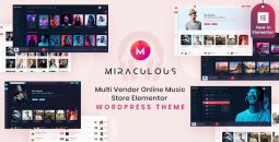 Miraculous v2.0.9 – Multi Vendor Online Music Store Elementor WordPress Theme