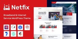 Netfix v2.0.2 – Broadband & Internet Services WordPress Theme + RTL