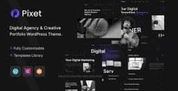 Pixet v1.0.2 – Creative Portfolio & Digital Agency WordPress Theme