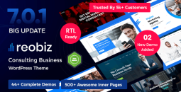 Reobiz v7.0.1 – Consulting Business WordPress Theme