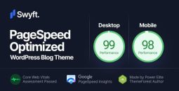 Swyft v1.1.1 – PageSpeed Optimized WordPress Blog Theme