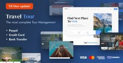 TravelTour v5.3.6 – Travel & Tour Booking WordPress