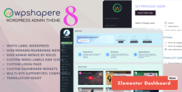 WPShapere v8.0.3 – WordPress Admin Theme