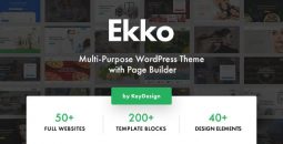 Ekko v5.3 – Multi-Purpose WordPress Theme with Page Builder