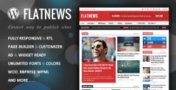 FlatNews v6.6 – Responsive Magazine WordPress Theme