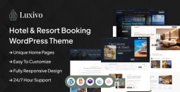 Luxivo v1.0 – Hotel & Resort Booking WordPress Theme