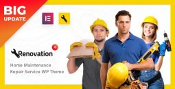 Renovation v4.6.2 – Repair Service, Home Maintenance Elementor WP Theme