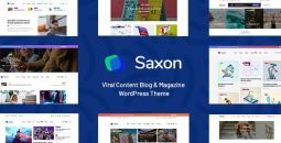 Saxon v1.9.4 – Viral Content Blog & Magazine Marketing WordPress Theme