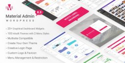 Material v8.7 – White Label WordPress Admin Theme
